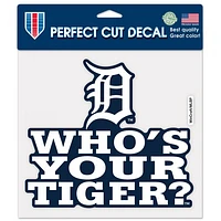 Detroit Tigers Slogan Perfect Cut Colour Decal 8" x 8"