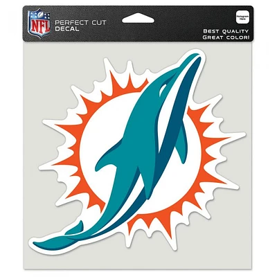 Miami Dolphins Perfect Cut Colour Decal 8" x 8"