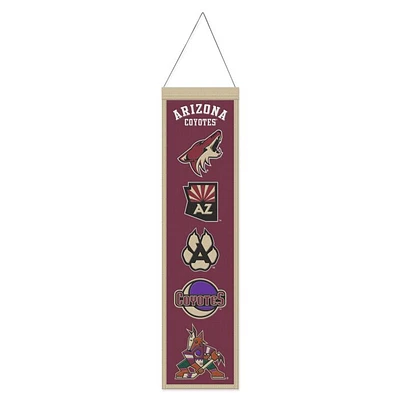 Arizona Coyotes Evolution Wool Banner 8" x 32"