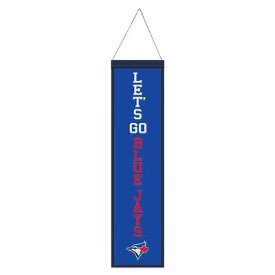 Toronto Blue Jays Slogan Wool Banner 8" x 32"