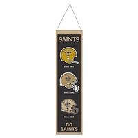 New Orleans Saints Evolution Wool Banner 8" x 32"