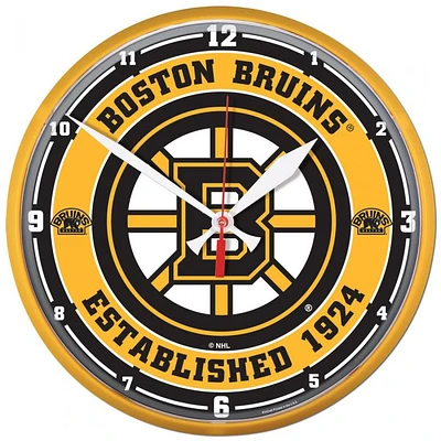 Boston Bruins Round Wall Clock 12.75"