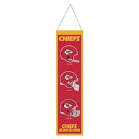 Kansas City Chiefs Evolution Wool Banner 8" x 32"