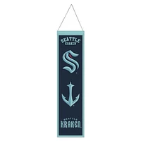 Seattle Kraken Evolution Wool Banner 8" x 32"