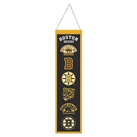 Boston Bruins Evolution Wool Banner 8" x 32"