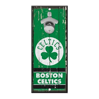 Boston Red Sox Bottle Opener Sign 5" x 11"