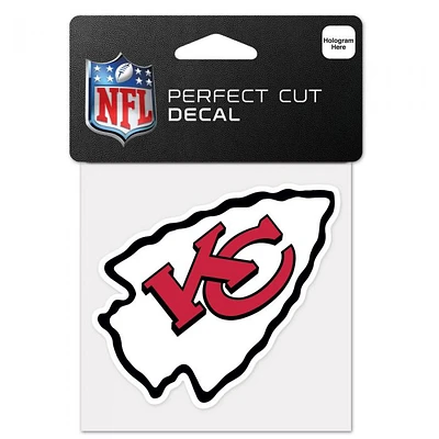 Kansas City Chiefs Perfect Cut Colour Decal 4" x 4"