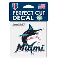 Miami Marlins Perfect Cut Colour Decal 4" x 4"