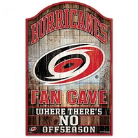 Carolina Hurricanes Fan Cave Wood Sign 11" x 17" 1/4" Thick