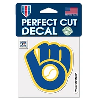 Milwaukee Brewers Cooperstown Perfect Cut Colour Decal 4" x 4"
