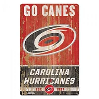 Carolina Hurricanes Slogan Wood Sign 11" x 17" 1/4" Thick