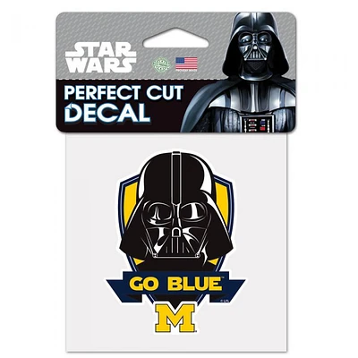 Michigan Wolverines Star Wars Darth Vader Perfect Cut Colour Decal 4" x 4"