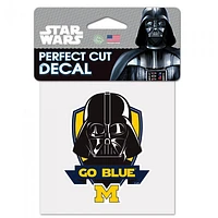 Michigan Wolverines Star Wars Darth Vader Perfect Cut Colour Decal 4" x 4"