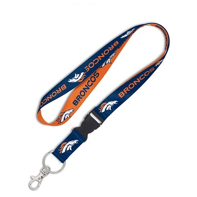 Denver Broncos Lanyard With Detachable Buckle 1"