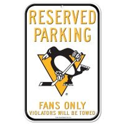 Pittsburgh Penguins Plastic Sign 11" x 17"