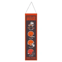 Cleveland Browns Evolution Wool Banner 8" x 32"