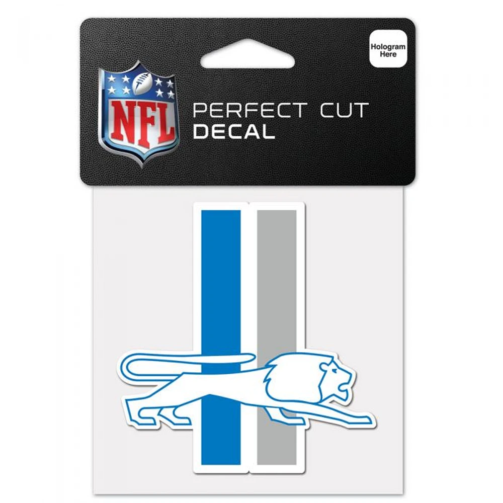 Detroit Lions Classic Logo Retro Perfect Cut Colour Decal 4" x 4"