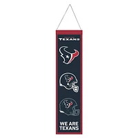 Houston Texans Evolution Wool Banner 8" x 32"