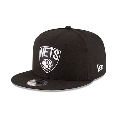 Brooklyn Nets Basic Black and White 9Fifty