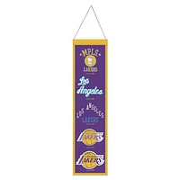 Los Angeles Lakers Evolution Wool Banner 8" x 32"