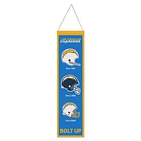 Los Angeles Chargers Evolution Wool Banner 8" x 32"