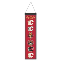 Calgary Flames Evolution Wool Banner 8" x 32"
