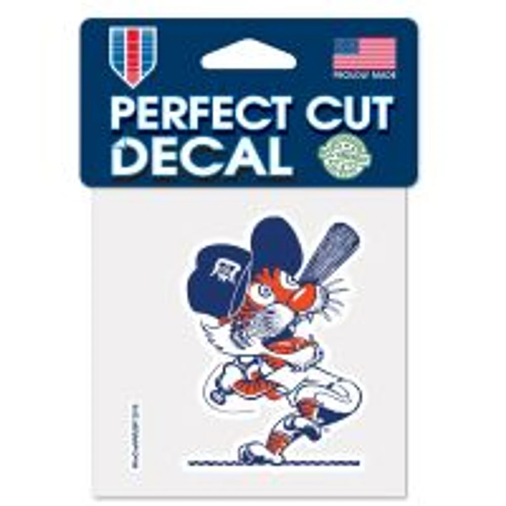 Detroit Tigers Cooperstown Mascot Perfect Cut Colour Decal 4" x 4"
