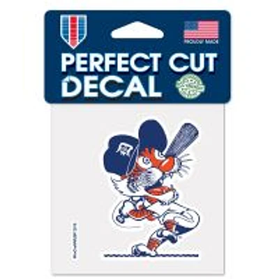 Detroit Tigers Cooperstown Mascot Perfect Cut Colour Decal 4" x 4"