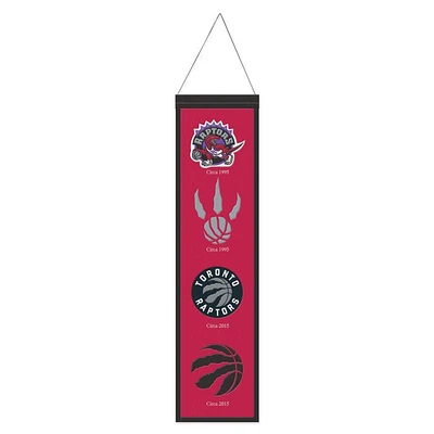 Toronto Raptors Evolution Wool Banner 8" x 32"