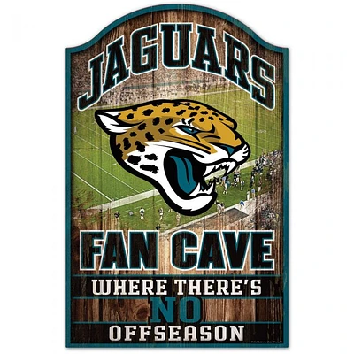 Jacksonville Jaguars Fan Cave Wood Sign 11" x 17" 1/4" Thick