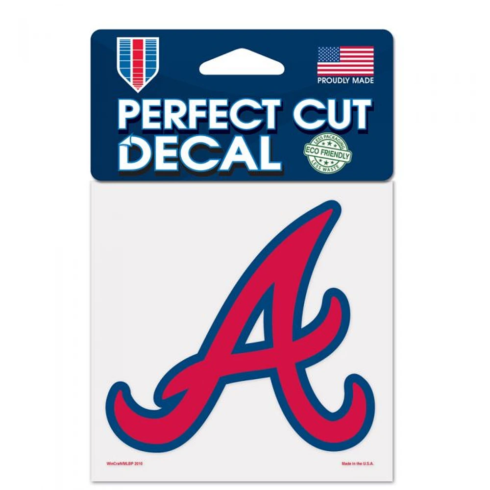 Atlanta Braves Perfect Cut Colour Decal 4" x 4"