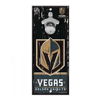 Vegas Golden Knights Bottle Opener Sign 5" x 11"