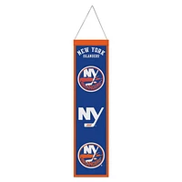 New York Islanders Evolution Wool Banner 8" x 32"
