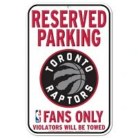 Toronto Raptors Plastic Sign 11" x 17"