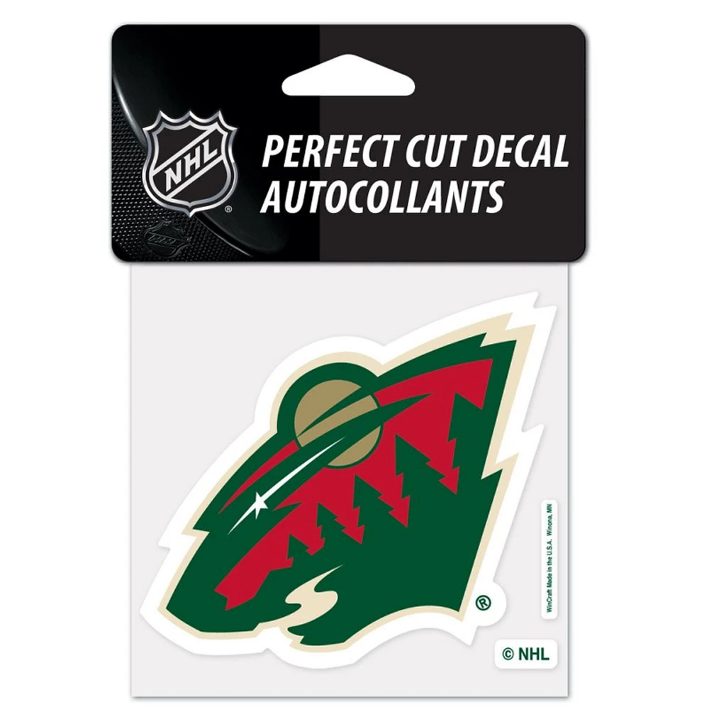 Minnesota Wild Perfect Cut Colour Decal 4" x 4"
