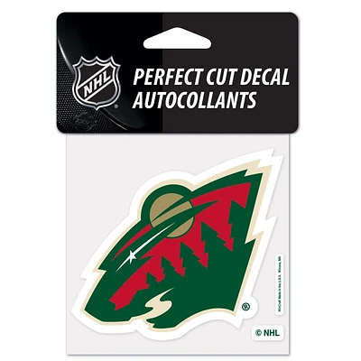 Minnesota Wild Perfect Cut Colour Decal 4" x 4"