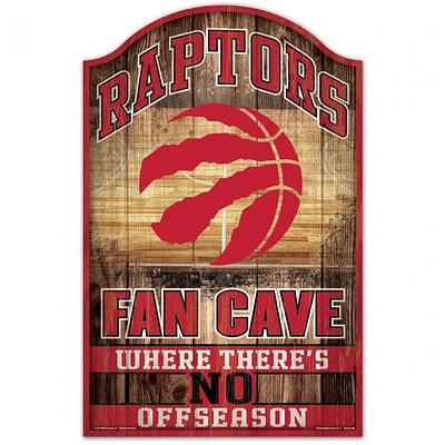 Toronto Raptors Fan Cave Wood Sign 11" x 17" 1/4" Thick