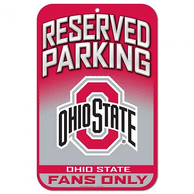 Ohio State Buckeyes Plastic Sign 11" x 17"