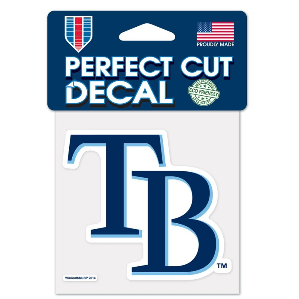 Tampa Bay Rays TB Perfect Cut Colour Decal 4" x 4"