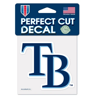 Tampa Bay Rays TB Perfect Cut Colour Decal 4" x 4"