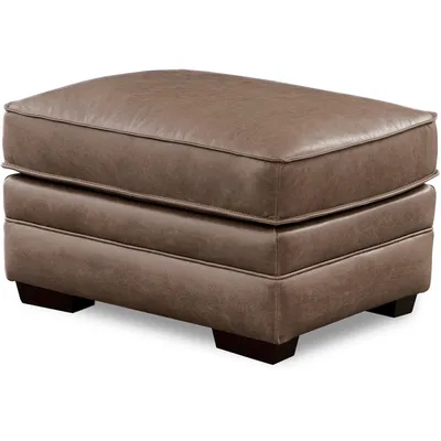 Max Leather Ottoman