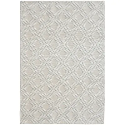 Chloe Natural Grey Diamond Rug