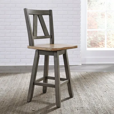 Lindsey Farm Swivel Counter Stool