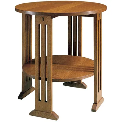 Mission Round End Table