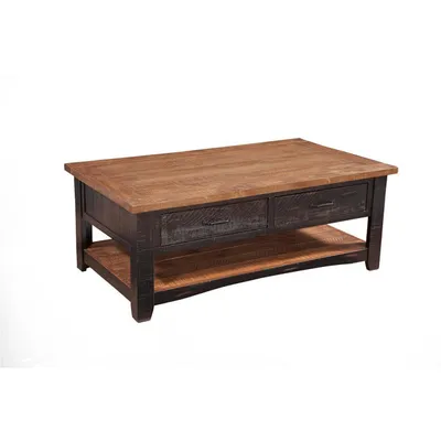 Rustic Black Cocktail Table