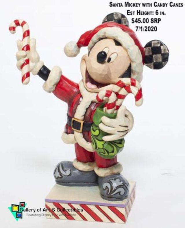 Santa Mickey w/Candy Canes