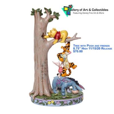 Tree with Pooh and friends