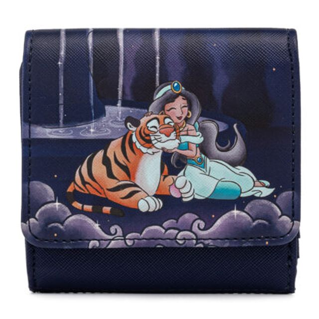 LOUNGEFLY Disney Aladdin Jasmine Castle Kisslock Wallet