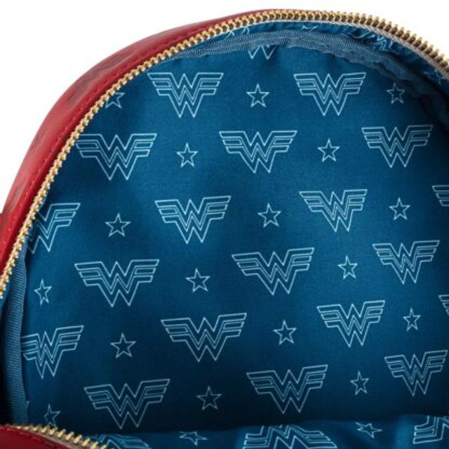 LOUNGEFLY DC COMICS WONDER WOMAN 1984 VIRTUAL CONVENTION MINI BACKPACK