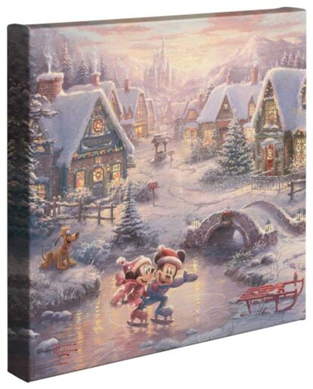 Thomas Kinkade - Mickey and Minnie - Christmas Lodge SN Paper